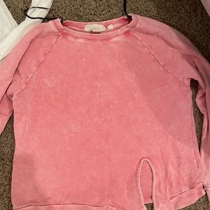 Bright pink sweatshirt